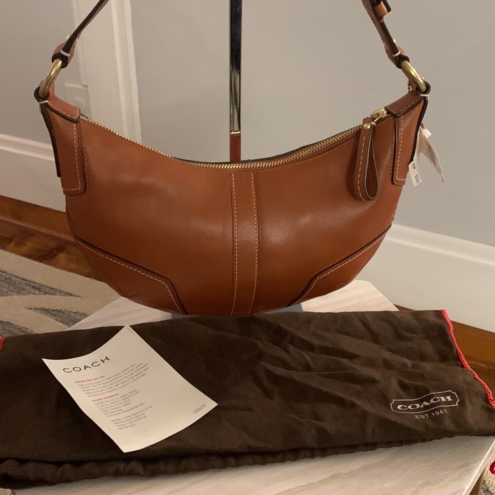 Coach Vintage Hampton Leather Hobo Never Used